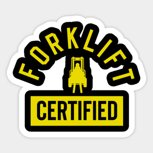 Forklift Certified Meme Sticker